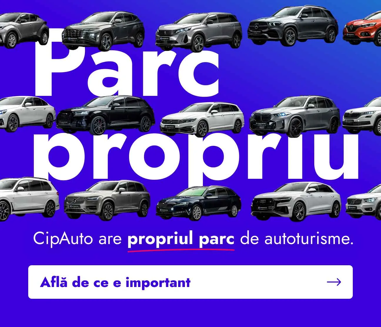 De ce CipAuto are propriul parc de automobile?