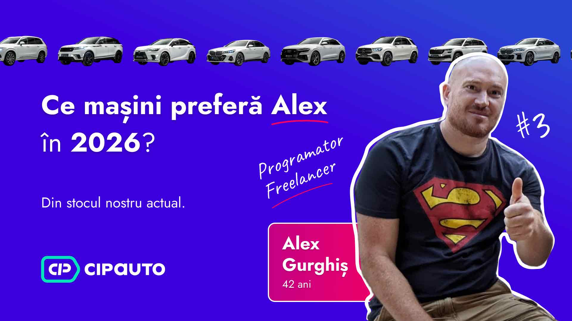 Ce mașini preferă Alex Gurghiș în 2026